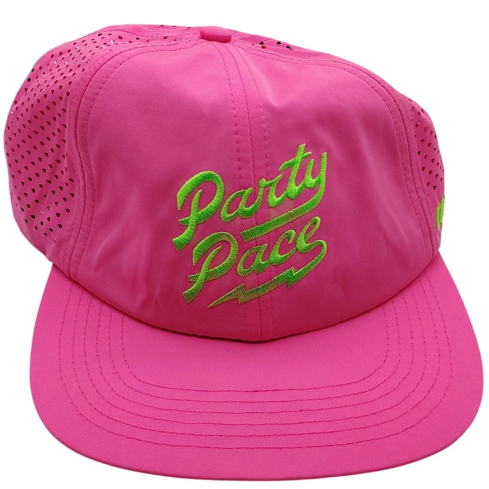 rnnr Crew Hat Party Pace Running Cap L/XL Pink NEW Lightweight Breathable UPF 40